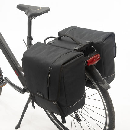 Dubbele fietstas New Looxs Nova Double Racktime 32 liter 35 x 35 x 15 cm (2x) - zwart - afbeelding 3