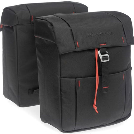Dubbele fietstas New Looxs Vigo Double Atran 37 liter 31 x 40 x 15 cm (2x) - zwart