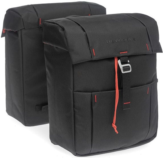 Dubbele fietstas New Looxs Vigo Double Atran 37 liter 31 x 40 x 15 cm (2x) - zwart