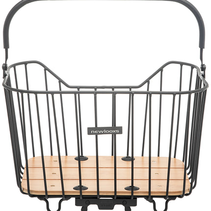 Fietsmand New Looxs Palermo 24 liter 40 x 22 x 27,5 cm - zwart - afbeelding 2