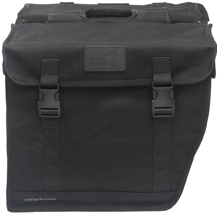 Dubbele fietstas New Looxs Canvas Hybride 46,5 liter 39 x 33 x 19 cm (2x) - zwart