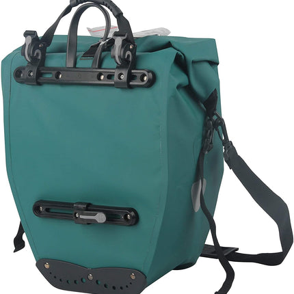 Enkele fietstas Büchel 100% waterdicht 25,4 liter - turquoise