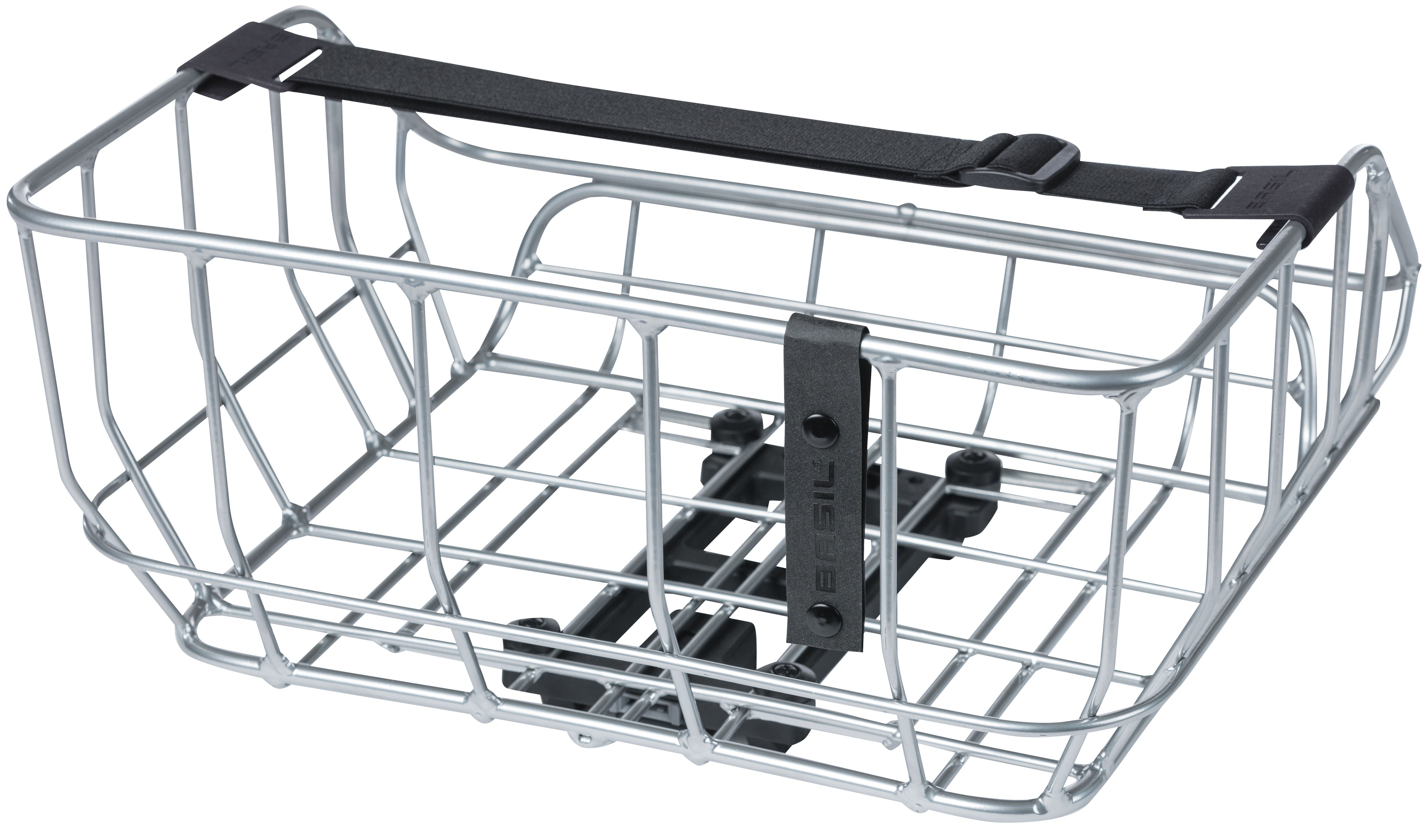 Fietsmand Basil Portland Rear MIK 25 liter 43 x 36 x 22 cm - chroom