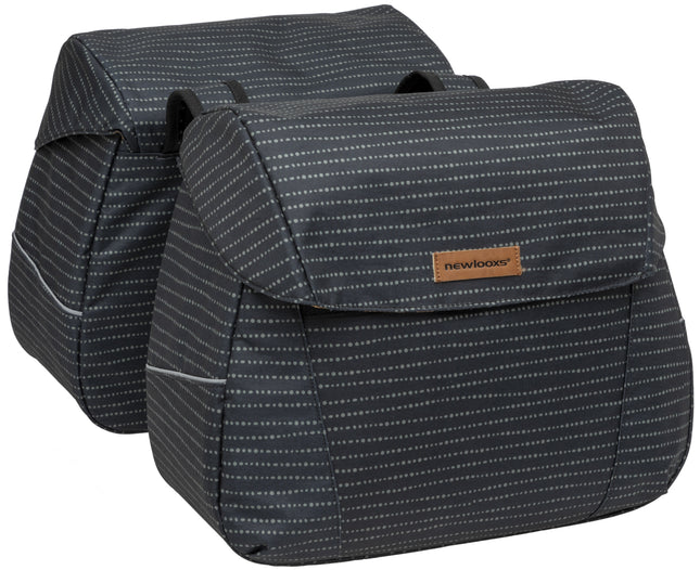 Dubbele fietstas New Looxs Joli Nomi 37 liter 38 x 30 x 18 cm (2x) - black
