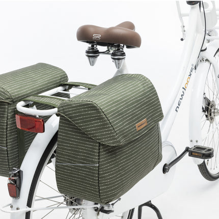 Dubbele fietstas New Looxs Joli Nomi 37 liter 38 x 30 x 18 cm (2x) - green