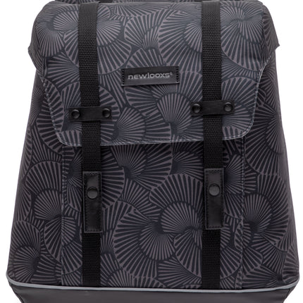 Dubbele fietstas New Looxs Alba Double 34 liter 32 x 35 x 16 cm (2x) - selo black