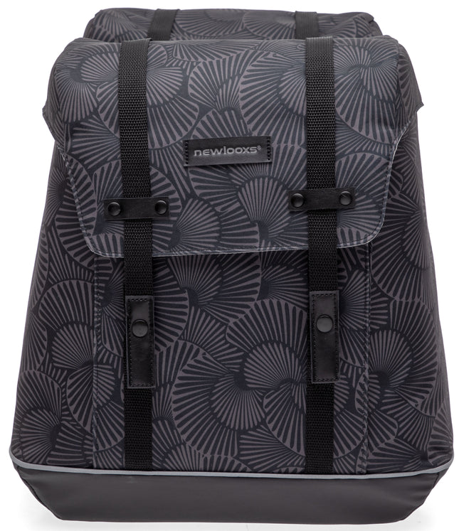 Dubbele fietstas New Looxs Alba Double 34 liter 32 x 35 x 16 cm (2x) - selo black
