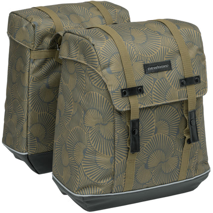 Dubbele fietstas New Looxs Alba Double 34 liter 32 x 35 x 16 cm (2x) - selo bronze - afbeelding 2