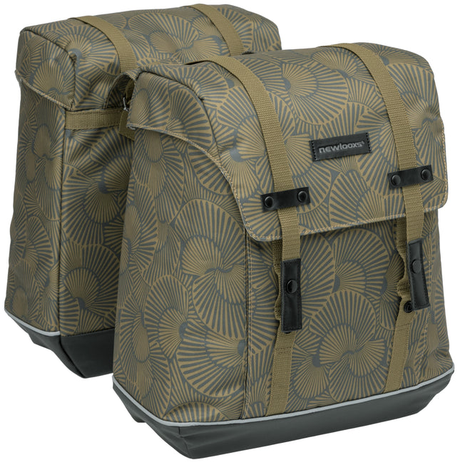 Dubbele fietstas New Looxs Alba Double 34 liter 32 x 35 x 16 cm (2x) - selo bronze - afbeelding 2