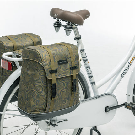 Dubbele fietstas New Looxs Alba Double 34 liter 32 x 35 x 16 cm (2x) - selo bronze