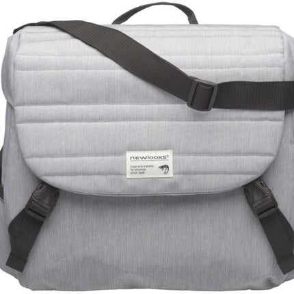 Sacoche de vélo New Looxs Mondi Joy Single 18,5 litres 36 x 32 x 16 cm - gris matelassé