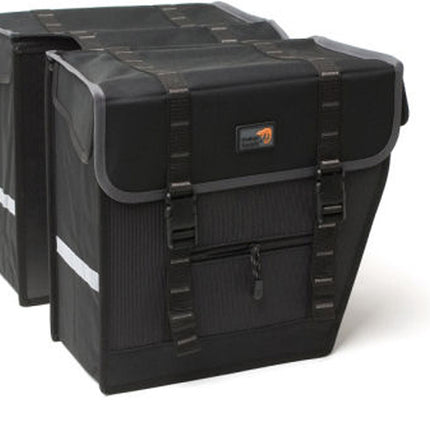 Dubbele fietstas New Looxs Superior Maxi 42 liter 36 x 32 x 18 cm - zwart