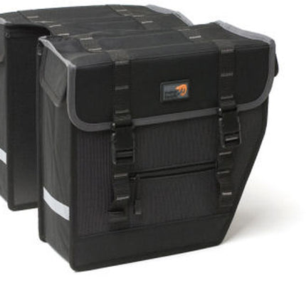 Dubbele fietstas New Looxs Superior Midi 27 liter 32 x 30 x 14 cm - zwart