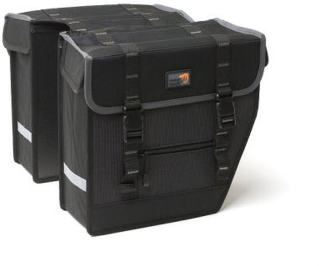 Dubbele fietstas New Looxs Superior Midi 27 liter 32 x 30 x 14 cm - zwart