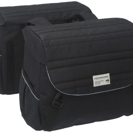 Dubbele fietstas New Looxs Mondi Joy Double 38 liter 37 x 26 x 17 cm (2x) - quilted black