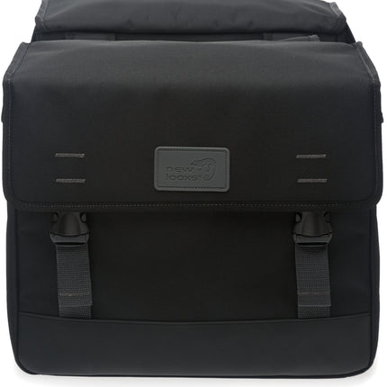 Dubbele fietstas New Looxs Origin Double 39 liter 35 x 33 x 15 cm - zwart