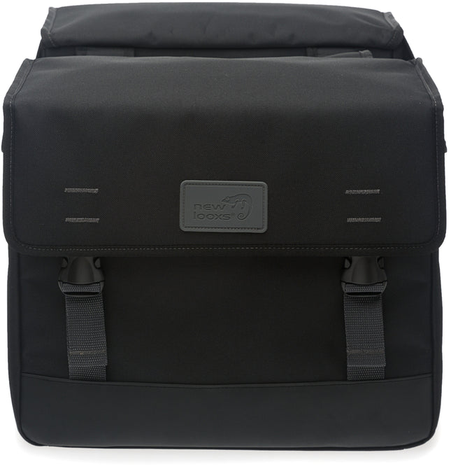 Dubbele fietstas New Looxs Origin Double 39 liter 35 x 33 x 15 cm - zwart