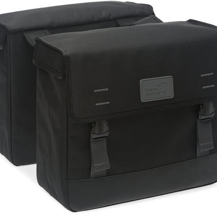 Dubbele fietstas New Looxs Origin Double 39 liter 35 x 33 x 15 cm - zwart
