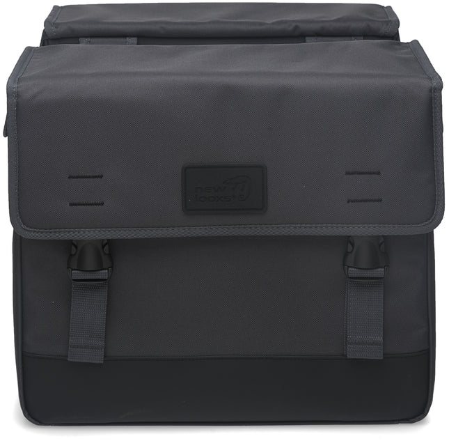 Dubbele fietstas New Looxs Origin Double 39 liter 35 x 33 x 15 cm - grijs