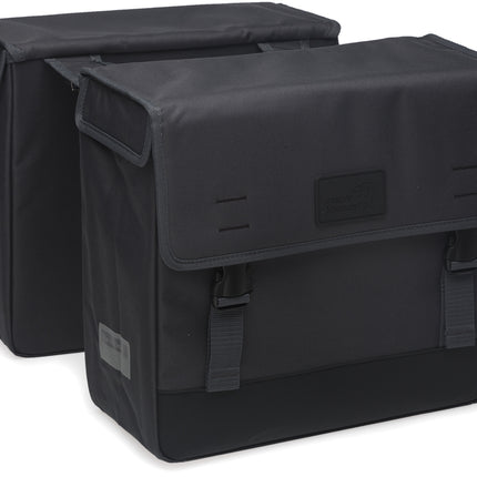 Dubbele fietstas New Looxs Origin Double 39 liter 35 x 33 x 15 cm - grijs