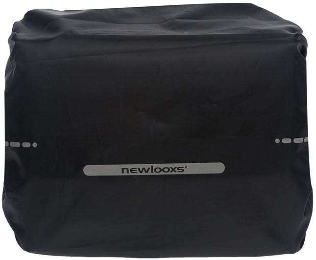 Regenhoes New Looxs voor enkele fietstassen 48cm x 55cm met reflectie - zwart