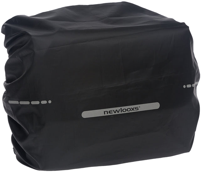 Regenhoes New Looxs voor enkele fietstassen 48cm x 55cm met reflectie - zwart