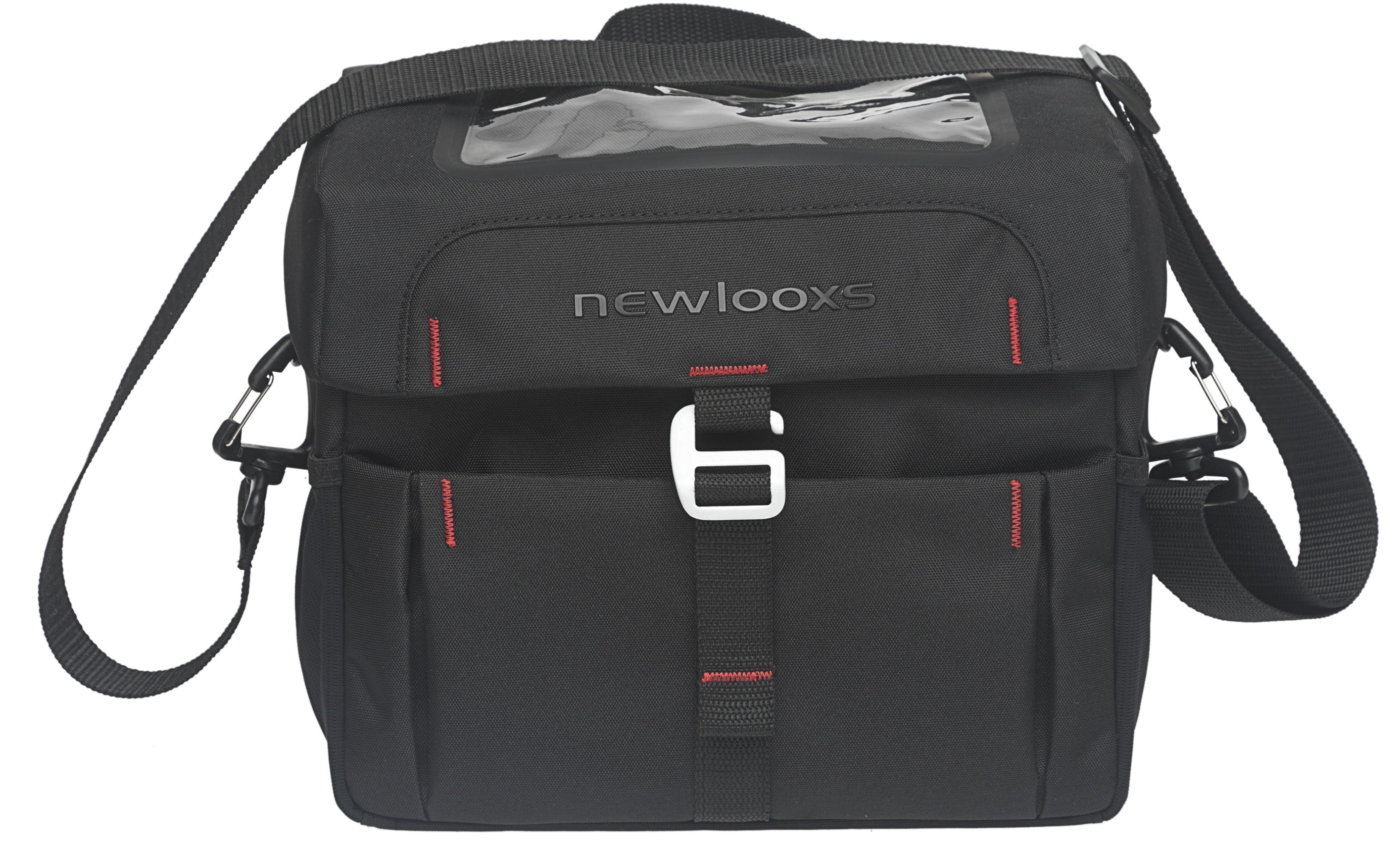 Stuurtas New Looxs Vigo Handlebar bag Klickfix 8,5 liter 26 x 15 x 22 cm - zwart