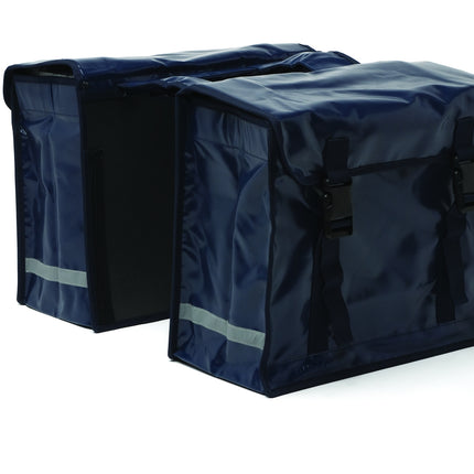 Dubbele fietstas New Looxs Bisonyl Double Large 66 liter 43 x 35 x 22 cm (2x)- zwart - afbeelding 2