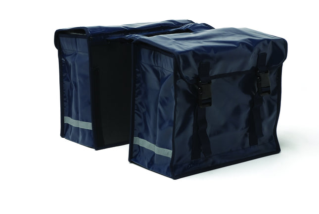 Dubbele fietstas New Looxs Bisonyl Double Large 66 liter 43 x 35 x 22 cm (2x)- zwart - afbeelding 2