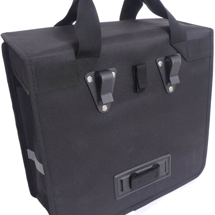 Fietstas Edge Basic Shopper 20 liter 37 x 34 x 13 cm - zwart