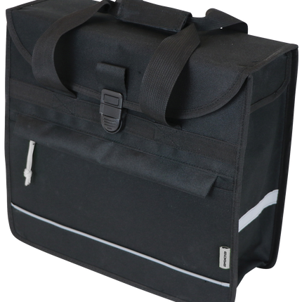Fietstas Edge Basic Shopper 20 liter 37 x 34 x 13 cm - zwart
