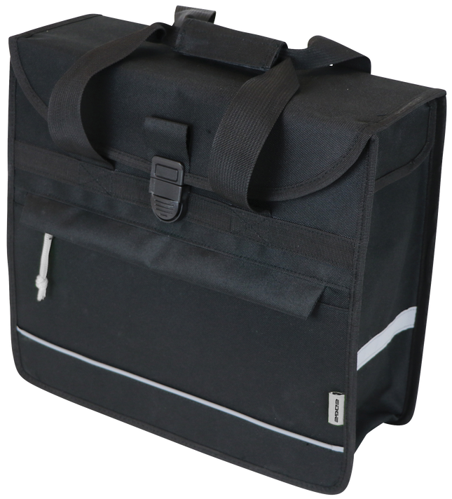 Fietstas Edge Basic Shopper 20 liter 37 x 34 x 13 cm - zwart
