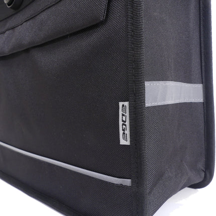 Fietstas Edge Basic Shopper 20 liter 37 x 34 x 13 cm - zwart