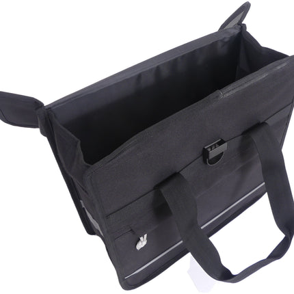 Fietstas Edge Basic Shopper 20 liter 37 x 34 x 13 cm - zwart