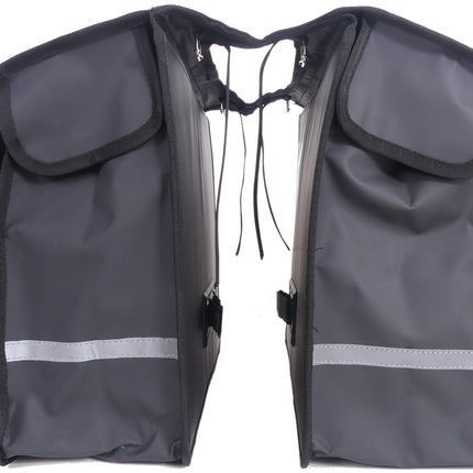 Dubbele fietstas Edge Transporter 40 liter 33 x 39 x 15 cm (2x) - zwart