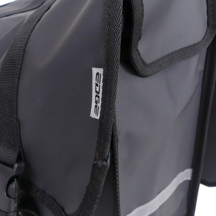 Dubbele fietstas Edge Transporter 40 liter 33 x 39 x 15 cm (2x) - zwart