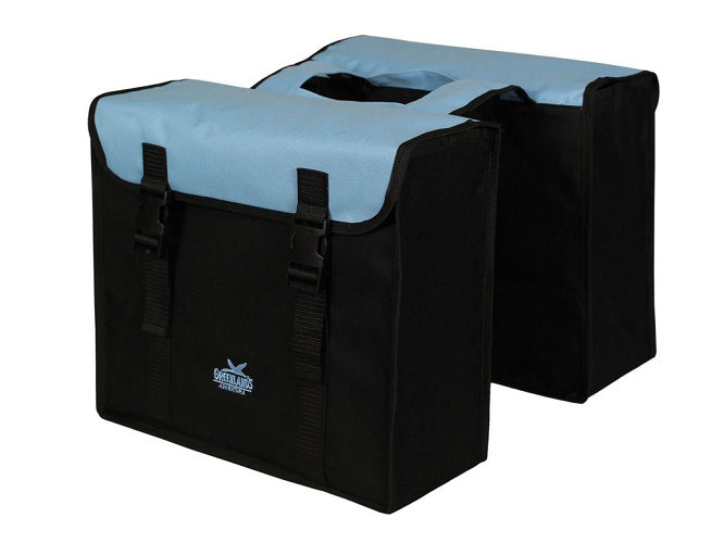 Dubbele fietstas Greenlands 34 liter 37 x 33 x 14cm (2x)  - zwart / zwart