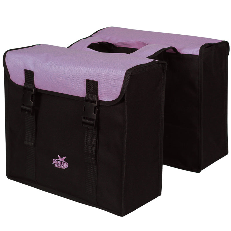 Dubbele fietstas Greenlands 34 liter 37 x 33 x 14cm (2x)  - zwart / zwart