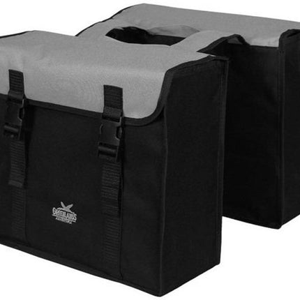 Greenlands 34 liter double pannier, 37 x 33 x 14 cm (2x) - black/silver