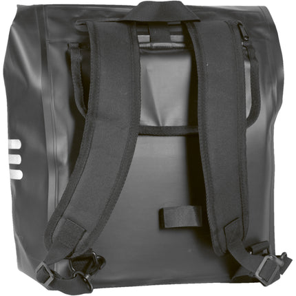100% Waterproof rugzak/fietstas Greenlands 23 liter 31 x 50 x 15 cm - zwart - afbeelding 2