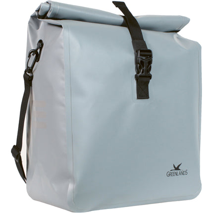 Enkele fietstas Greenlands Urban Style waterproof 1 -18 liter  27 x 49 x 14 cm  - licht grijs - afbeelding 5
