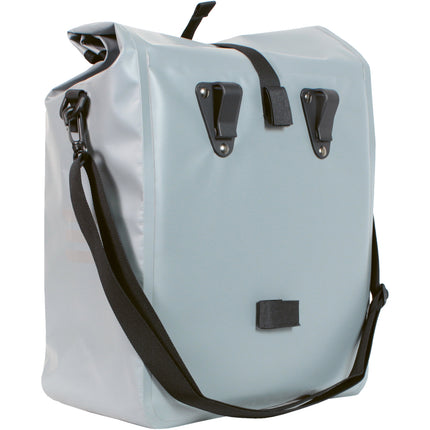 Enkele fietstas Greenlands Urban Style waterproof 1 -18 liter  27 x 49 x 14 cm  - licht grijs - afbeelding 2