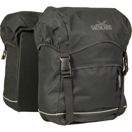Greenlands 50 liter double pannier, 32 x 42 x 19 cm (x2) - black