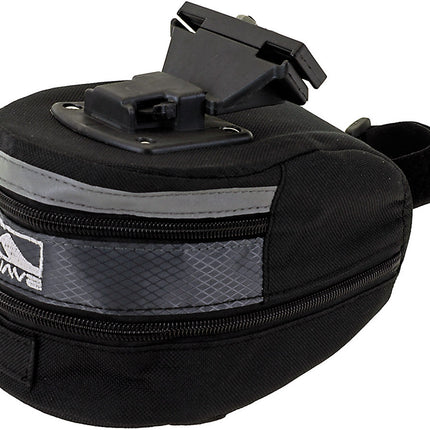 M-Wave Tilburg large saddlebag with click fastening - black