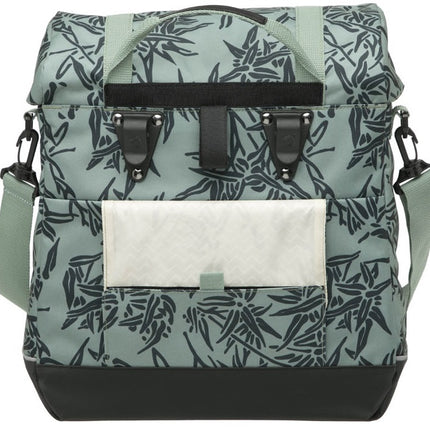 Fietstas New Looxs Alba Single Bamboo 21 liter 37 x 17 x 37cm - groen