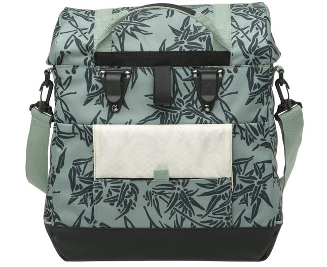 Fietstas New Looxs Alba Single Bamboo 21 liter 37 x 17 x 37cm - groen
