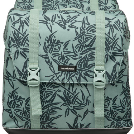 Dubbele fietstas New Looxs Alba Double MIK Bamboo 42 liter 37 x 17 x 37cm (x2) - groen
