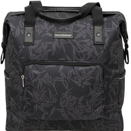 Fietstas New Looxs Camella Bamboo 24,5 liter 36 x 19 x 36 cm - zwart