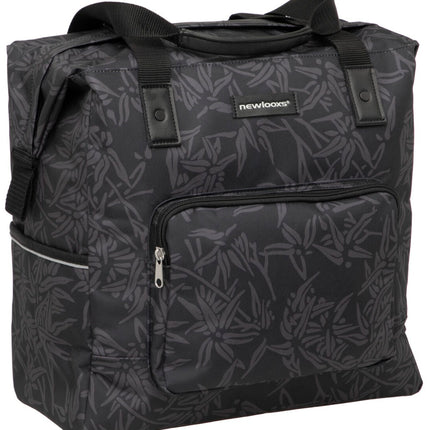 Fietstas New Looxs Camella Bamboo 24,5 liter 36 x 19 x 36 cm - zwart