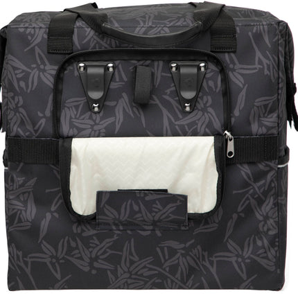 Fietstas New Looxs Camella Bamboo 24,5 liter 36 x 19 x 36 cm - zwart